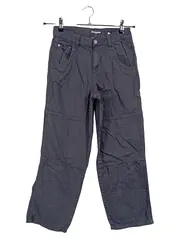 Vorschaubild 1 von Kinder Outdoorhose Gr. 158 Grau Uni Baumwolle Jungen Mädchen