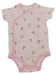 Vorschaubild 1 von Baby Body Mädchen Gr. 74 Rosa Teddybär Wickelbody