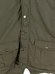 Vorschaubild 3 von Kinder Parka Outdoor Jacke Gr. 122/128 Oliv mit Kapuze Fellbesatz