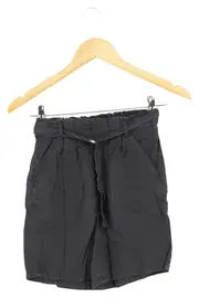 Vorschaubild 1 von Kinder Shorts Grau Gr. 152 Casual Lyocell Paperbag Bindegürtel