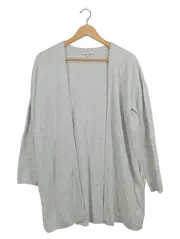 Vorschaubild 1 von Strickjacke Damen Gr. 38 Beige Casual Strukturmuster