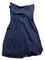 Vorschaubild 3 von Damen Kleid trägerlos Bandeau Blau Pailletten Gr. 38/M NEU