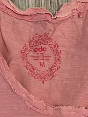 Vorschaubild 3 von EDC Damen Tanktop Basic Pink Gr. 38/M Baumwolle Freizeit