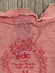 Vorschaubild 5 von EDC Damen Tanktop Basic Pink Gr. 38/M Baumwolle Freizeit
