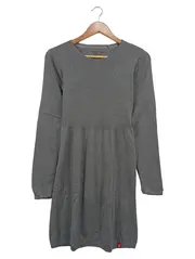 Vorschaubild 1 von EDC Damen Freizeitkleid Strickkleid Gr. 40/L Grau Casual Baumwolle