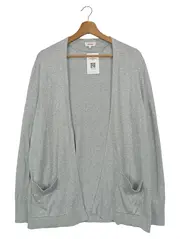 Vorschaubild 1 von Damen Strickjacke Grau Gr. 42/L Klassisch Casual Elegant