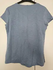 Vorschaubild 3 von Damen T-Shirt Gr. 38/M Blau Casual Schriftzug