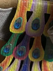 Vorschaubild 5 von Sandalen Damen 37 Grün Komfortabel Pfauenfeder Design