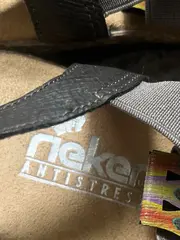 Vorschaubild 3 von Sandalen Damen 37 Grün Komfortabel Pfauenfeder Design