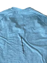 Vorschaubild 4 von Herren Langarmshirt Blau Gr. 52/XL Sport Meliert