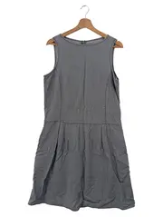 Vorschaubild 1 von Damen Freizeitkleid Gr. 38/M Grau Lyocell Casual Vintage