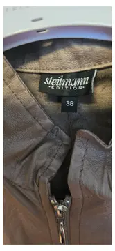 Vorschaubild 2 von Damen Lederjacke Gr. 38 Braun Casual Übergangsjacke