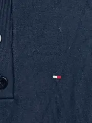Vorschaubild 3 von Herren Pullover M Blau Baumwolle Casual Stehkragen