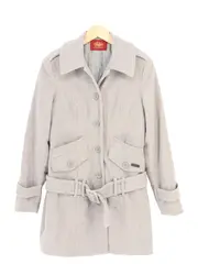 Vorschaubild 1 von Damen Trenchcoat Gr. 36/S Grau Klassisch Elegant