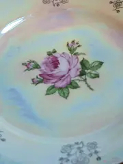 Vorschaubild 2 von Essteller Porzellan Romantisch Blumenmotiv Mehrfarbig 19cm