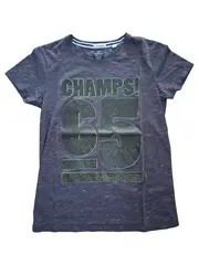 Vorschaubild 1 von Herren T-Shirt Blau Gr. 48/M Casual mit Logo-Print