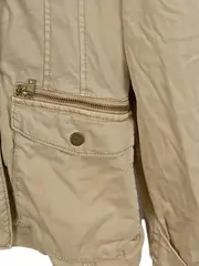 Vorschaubild 2 von Damen Leichte Jacke Gr. 36;S Casual Beige Baumwolle