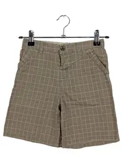Vorschaubild 1 von Kinder Shorts Gr. 116 Braun Kariert Casual Outdoor Baumwolle