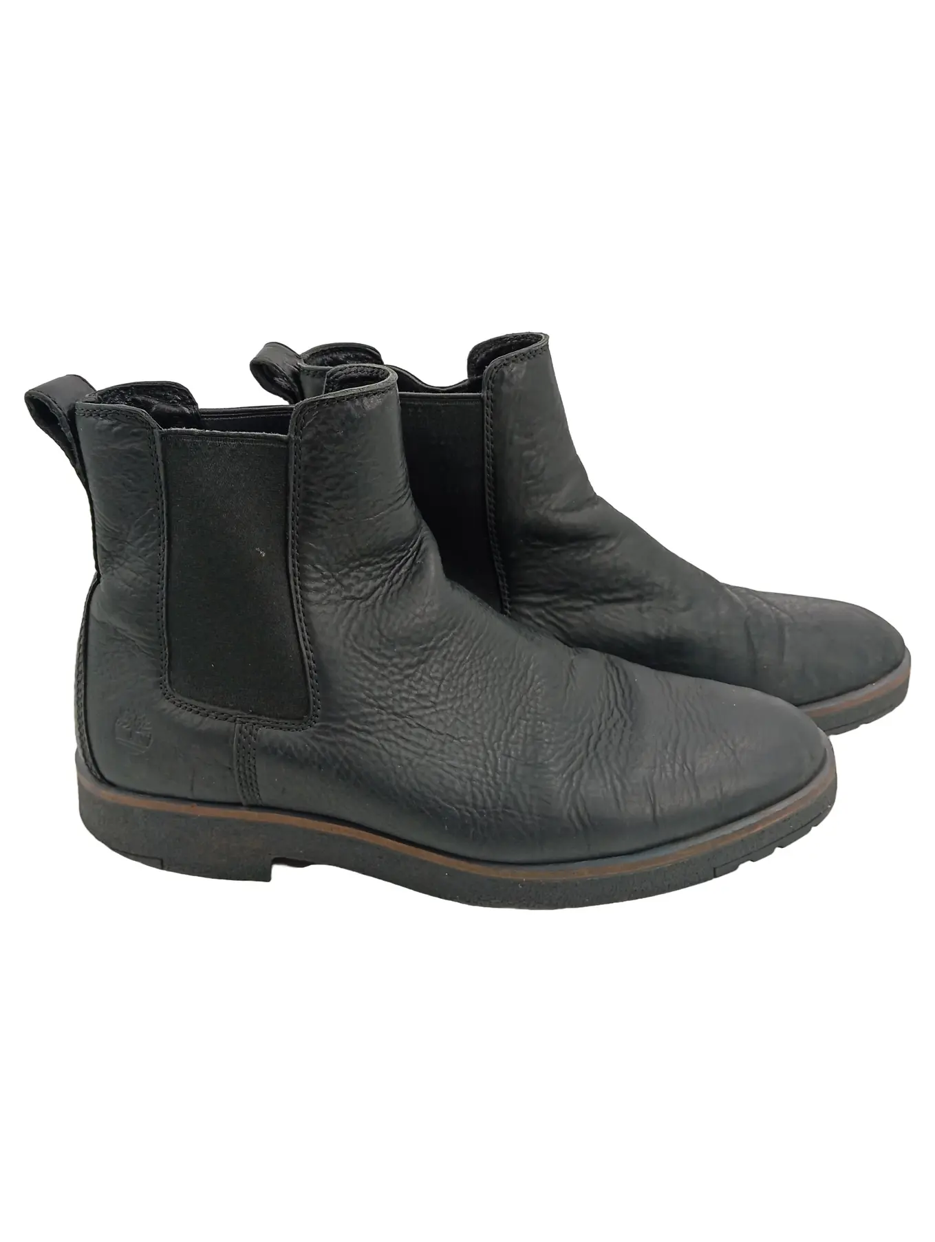 TIMBERLAND Chelsea Boots Herren Leder Schwarz Gr. 45.5