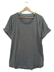 Vorschaubild 1 von Damen Sport Shirt Gr. XL Grau Kurzarm Sportshirt