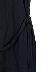 Vorschaubild 2 von Damen Freizeitkleid Midikleid Schwarz Gr. 34/XS Baumwolle Casual