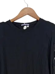 Vorschaubild 3 von Damen Freizeitkleid Midikleid Schwarz Gr. 34/XS Baumwolle Casual