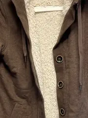 Vorschaubild 2 von Damen Felljacke Kapuze Teddyfell Braun Gr. 40/L Freizeit