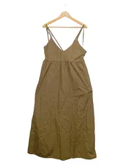 Vorschaubild 1 von Damen Sommerkleid Gr. 36/S Oliv Casual Baumwolle Maxikleid