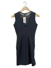 Vorschaubild 2 von Damen Cocktailkleid Gr. 34/XS Schwarz Elegant Spitze Ärmellos