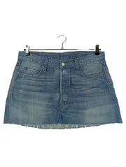 Vorschaubild 1 von Damen Jeansrock Gr. 42/XL Blau Casual Minirock