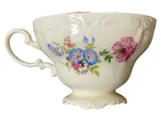 Vorschaubild 1 von Teetasse Pompadour Weiß Porzellan Blumen Klassisch