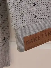 Vorschaubild 10 von Damen Kapuzenpullover Grau Grafik Muster Gr. 38 M Freizeit Casual