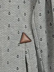 Vorschaubild 5 von Damen Kapuzenpullover Grau Grafik Muster Gr. 38 M Freizeit Casual