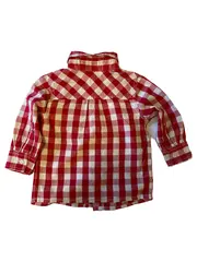 Vorschaubild 2 von Kinder Hemd Gr. 80 Rot Kariert Langarm 12 Monate