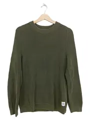 Vorschaubild 1 von Herren Pullover Oliv Gr. S Baumwolle Casual