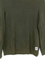 Vorschaubild 2 von Herren Pullover Oliv Gr. S Baumwolle Casual