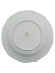 Vorschaubild 2 von Kuchenteller 19 cm Porzellan Weiß Blumenmuster Klassisch