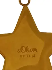 Vorschaubild 4 von Kettenanhänger Stern Gold Strass Stahl Damen Glamourös