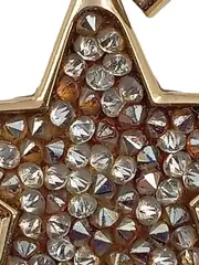 Vorschaubild 3 von Kettenanhänger Stern Gold Strass Stahl Damen Glamourös