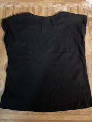 Vorschaubild 2 von T-Shirt Damen Gr. 36/S Schwarz USA Flagge Logo Print Vintage Look