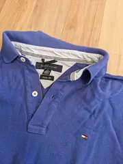 Vorschaubild 3 von Herren Poloshirt Blau Gr. 48, M Kurzarm 100% Baumwolle Casual