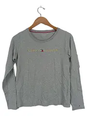 Vorschaubild 1 von Damen Langarmshirt Grau XS Casual Baumwolle