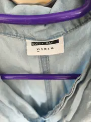 Vorschaubild 5 von Hemdblusenkleid Damen XXS Hellblau Lyocell Bindegürtel