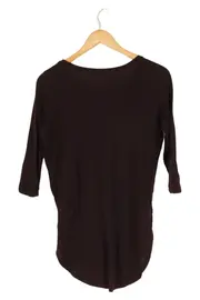 Vorschaubild 2 von Damen T-Shirt Lila 3/4-Arm Gr. 36/S Casual Viskose