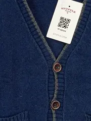 Vorschaubild 5 von Kinder Strickjacke Gr. 116 Blau Casual