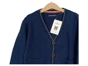 Vorschaubild 2 von Kinder Strickjacke Gr. 116 Blau Casual