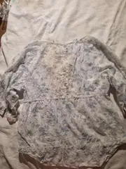 Vorschaubild 3 von Damen Bluse Gr. 42/XL Blumenmuster Weiß Blau Rosa Baumwolle