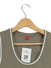 Vorschaubild 3 von Damen Tanktop Gr. 42/XL Oliv Casual Baumwolle