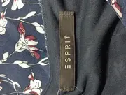 Vorschaubild 3 von Damen Blusenkleid Gr. 36/S Blau Blumenmuster Viskose Midikleid