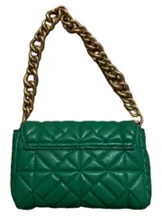 Vorschaubild 2 von Grüne Gesteppte Umhängetasche Goldkette Damen Schultertasche